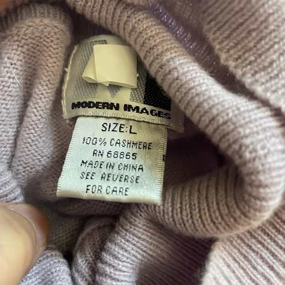 Modern Images MI Cashmere Sweater L lilac color - Picture 3 of 3